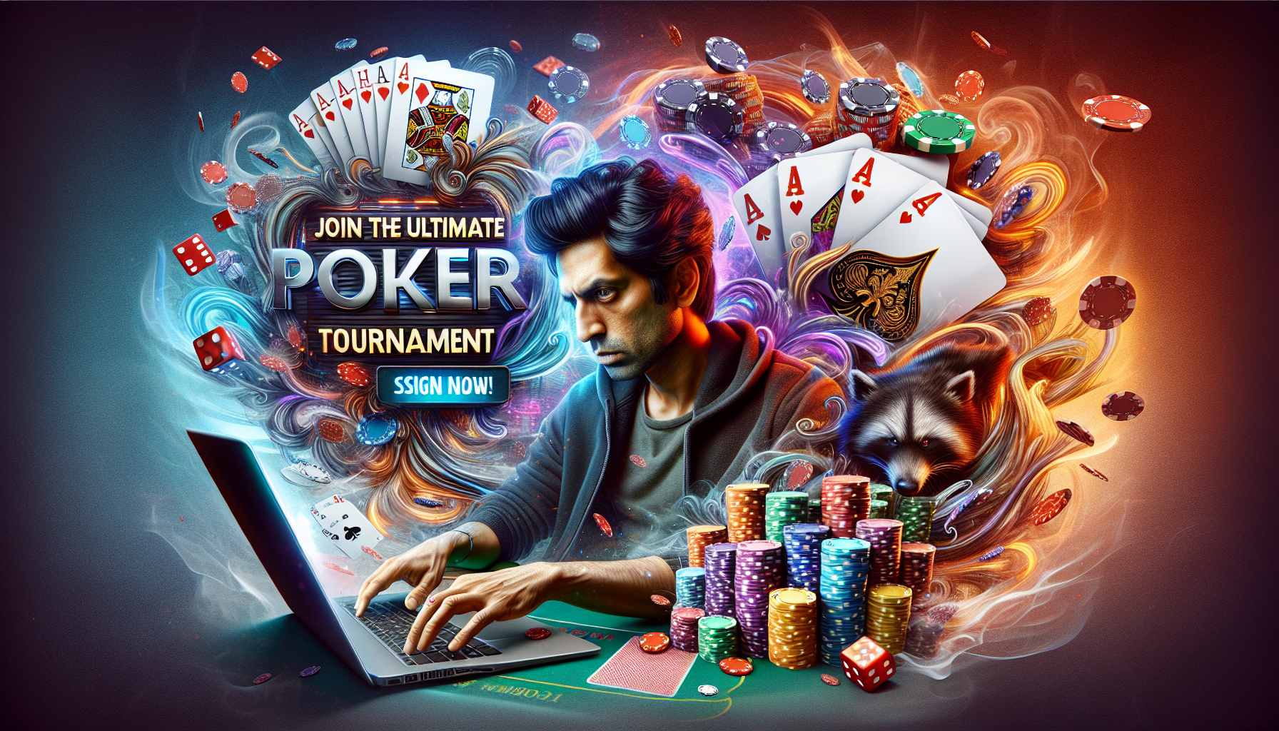 inscrivez-vous à un tournoi de poker pour tenter de remporter des gains exceptionnels.
